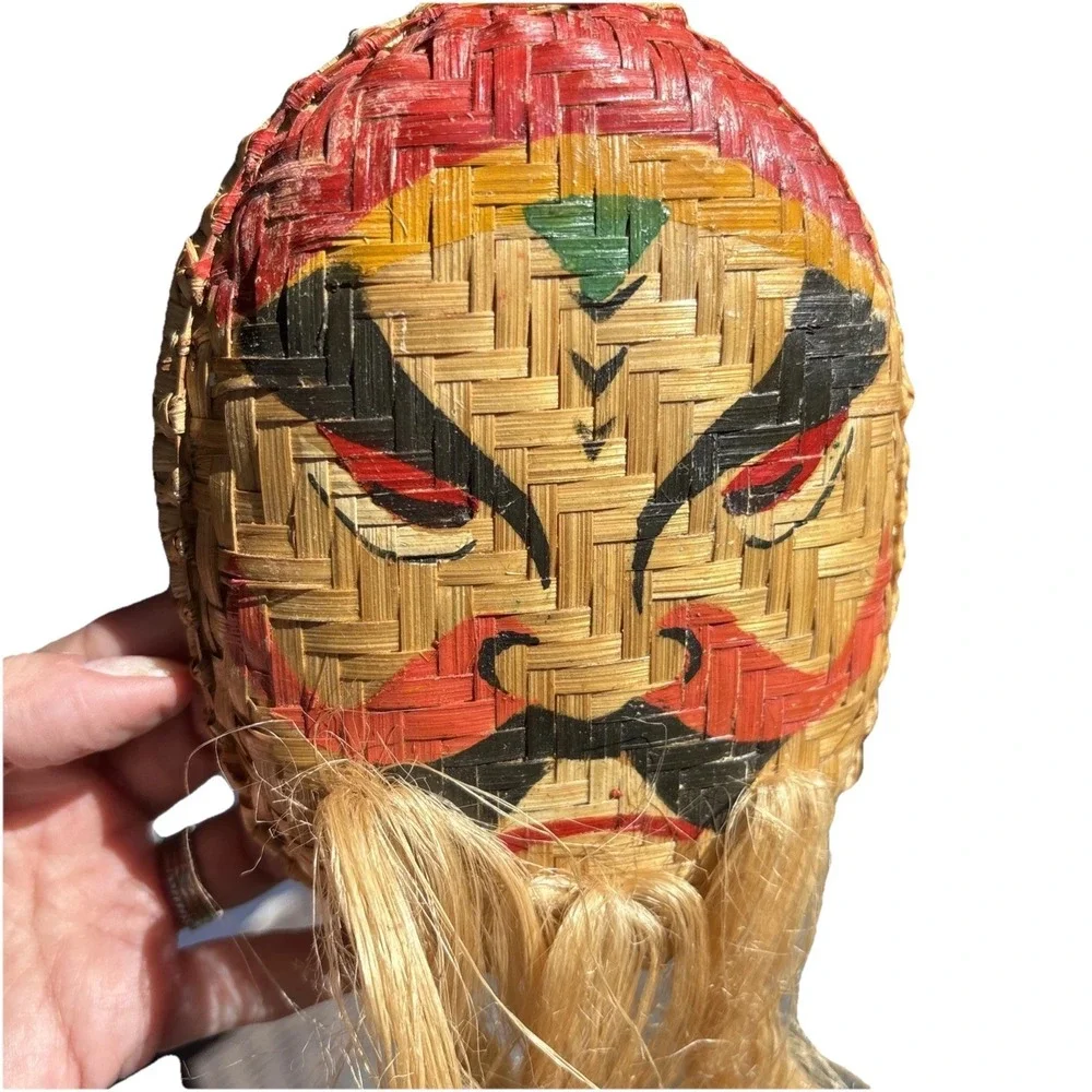 Set of 4 Vietnamese Basket Weave Masks 6